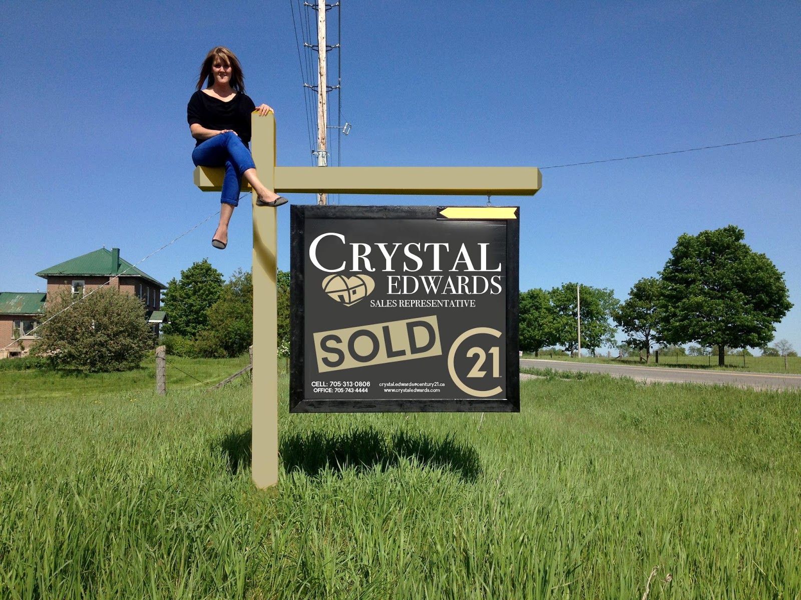 Crystal & Sold Sign